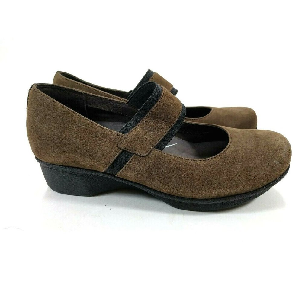DANSKO Mary Jane Strap Slip On Shoe Brown Suede 37